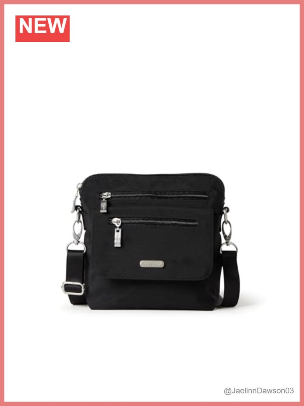 Nylon RFID Crossbody Bag Travel Purse Adjustable Strap Phone Pocket
